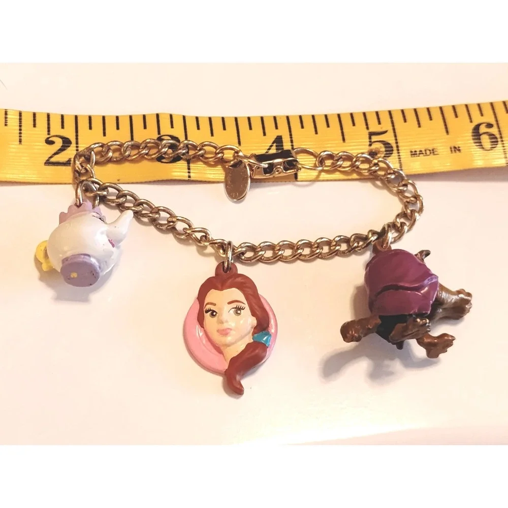 RARE Vintage 1991 Beauty and the Beast Disney Bracelet Kidcore Deadstock Retro